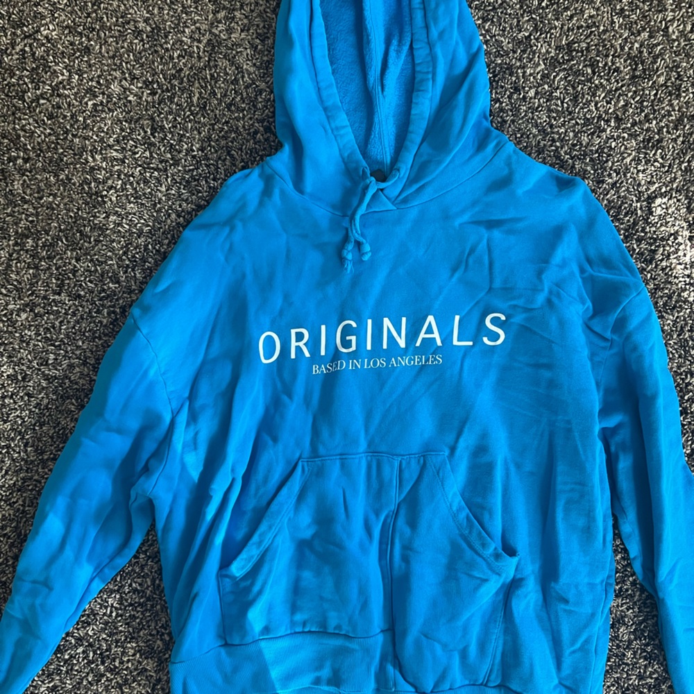 Blue Sweatshirt Topshop